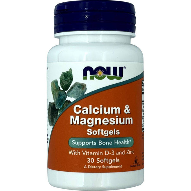 Now Calcium & Magnesium With Vitamin D 30 Softgels