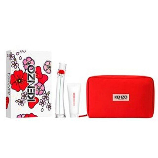 Kenzo Flower By Kenzo (W) Set EDP 50ml + Body Milk 75ml + Pouch