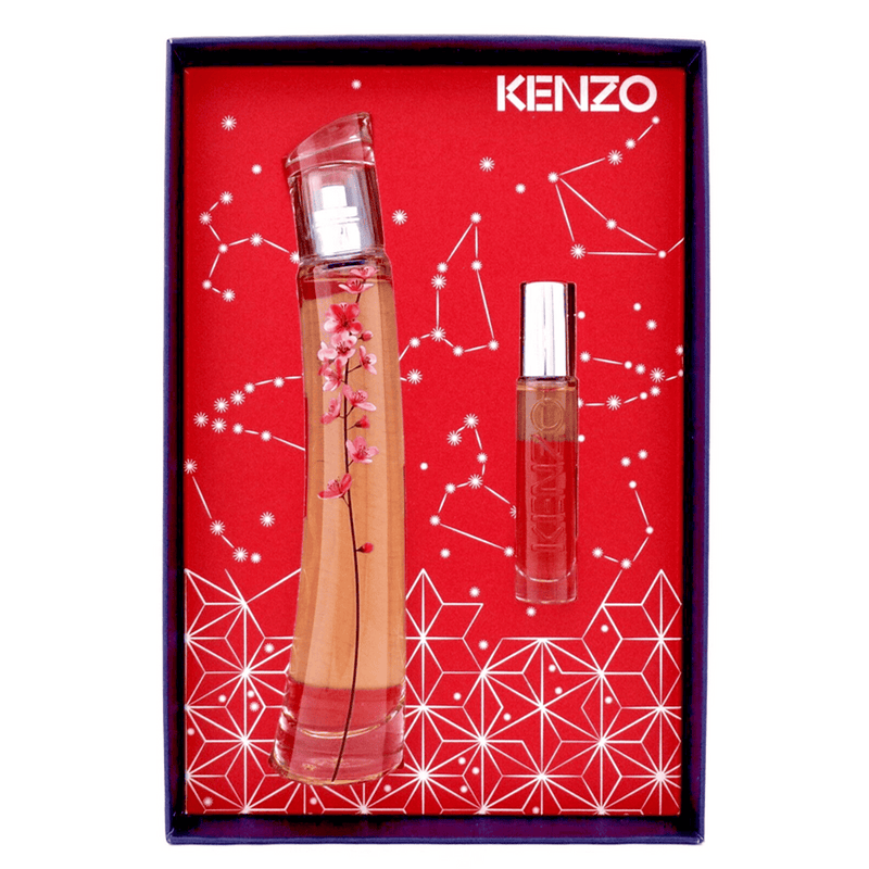 Kenzo Flower Ikebana By Kenzo (W) Set EDP 75ml + EDP 10ml Reusable Travel Spray