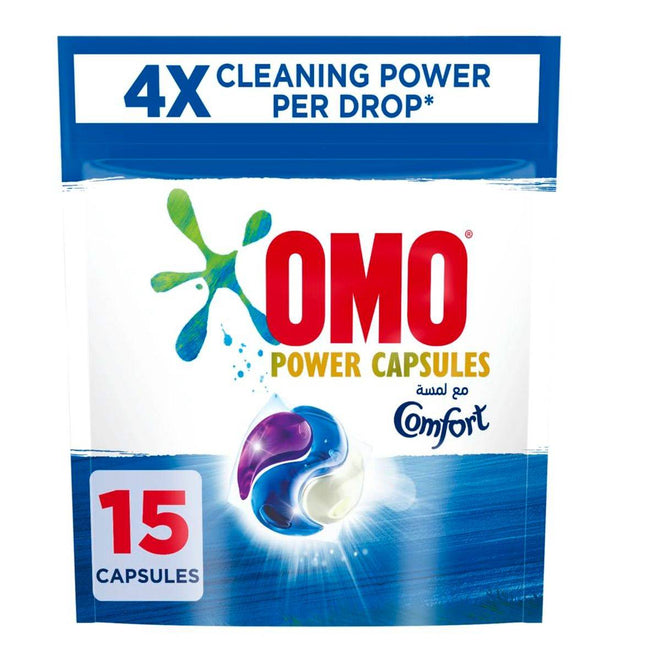 OMO Power Capsules 3-in-1 With Touch of Comfort 15 Pods