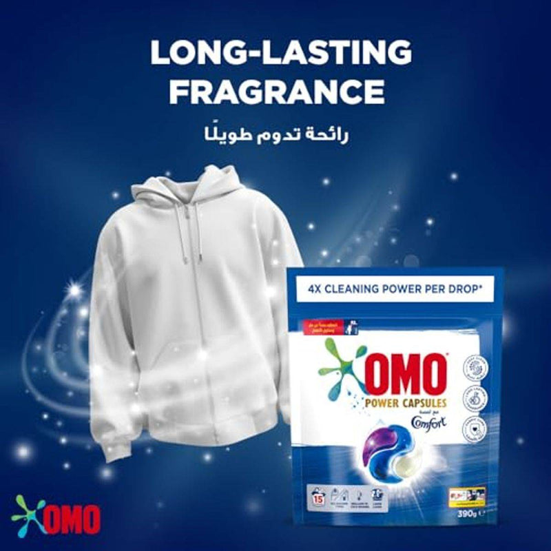 OMO Power Capsules 3-in-1 With Touch of Comfort 15 Pods