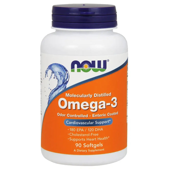 Now Fish Oil Omega 3 1000mg Enteric Coated 90 Softgels