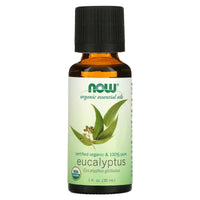 Now Essential Oil 100% Pure Organic Eucalyptus 30ml