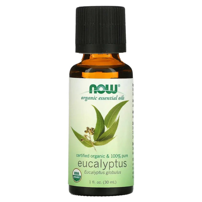 Now Essential Oil 100% Pure Organic Eucalyptus 30ml
