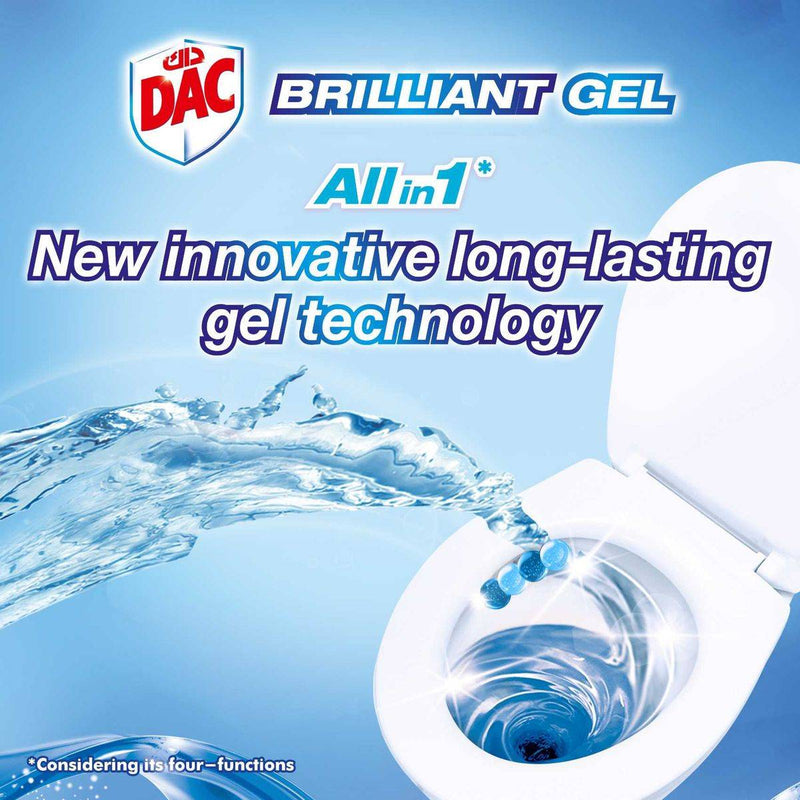 Dac Toilet Rim Block Brilliant Gel Ocean 142g