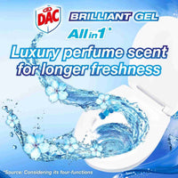 Dac Toilet Rim Block Brilliant Gel Ocean 142g