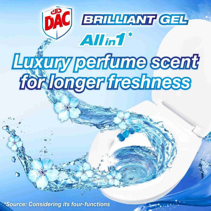Dac Toilet Rim Block Brilliant Gel Ocean 142g