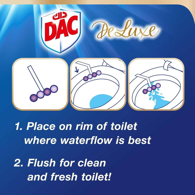 Dac Toilet Rim Block Deluxe Moon Flower 50g