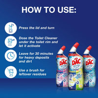 Dac Toliet Cleaner Lemon 750ml