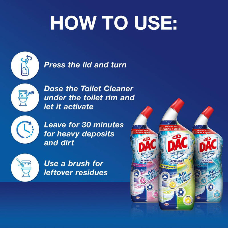 Dac Toliet Cleaner Lemon 750ml