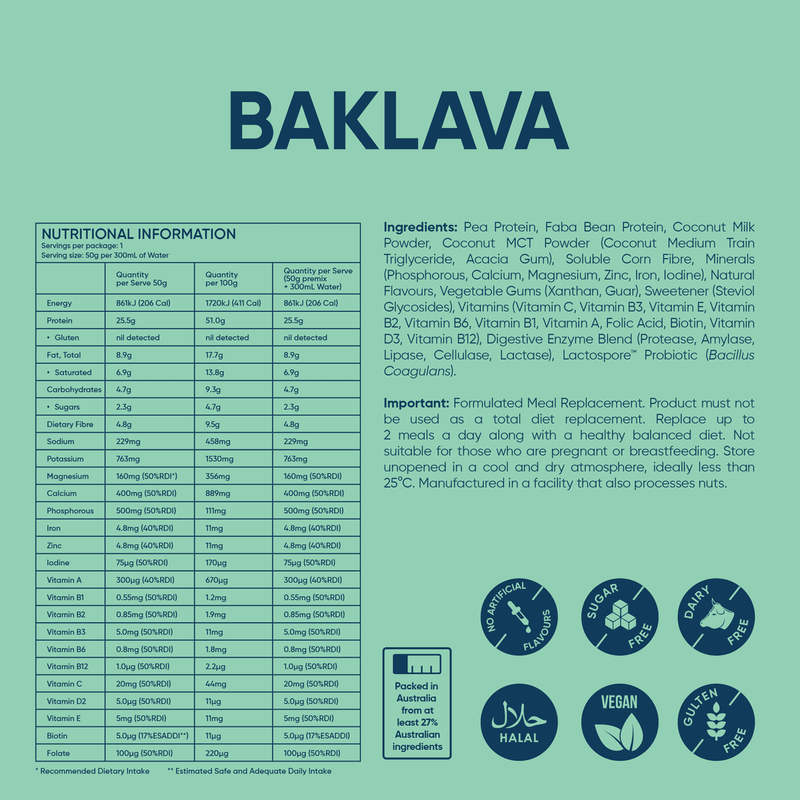 Daily Shake Baklava Sachet 50g