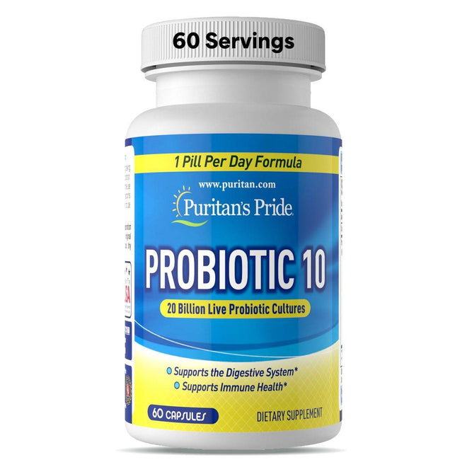 Puritans Pride Probiotic 10 60 Capsules
