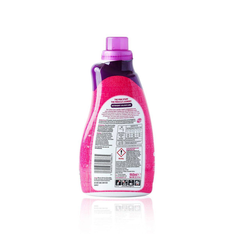 The Pink Stuff The Miracle Laundry Detergent Liquid Colour Care 960ml