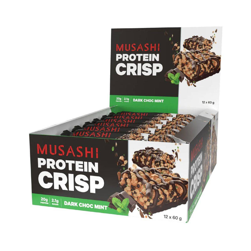 Musashi Protein Crisp Dark Choc Mint 60g