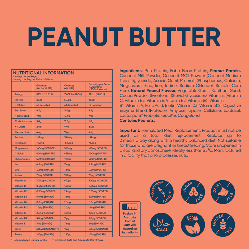 Daily Shake Peanut Butter Sachet 50g