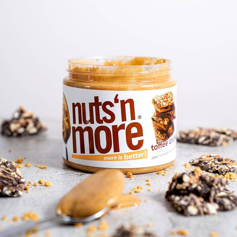 Nuts 'N More Protein Peanut Butter Spread Toffee Crunch 429g