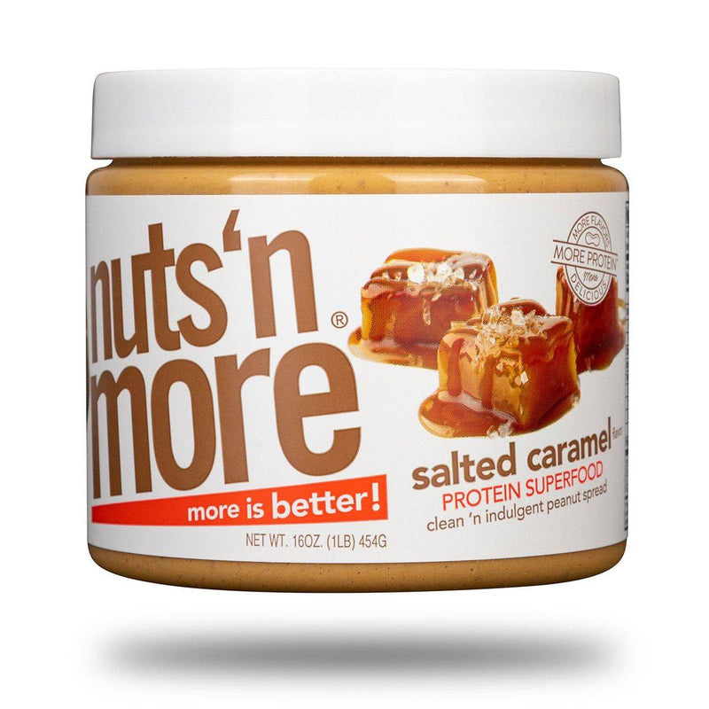 Nuts 'N More Protein Peanut Butter Spread Salted Caramel 429g