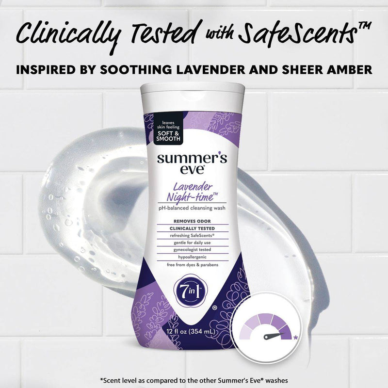 Summer's Eve Daily Refreshing Wash Lavender Nighttime 354ml