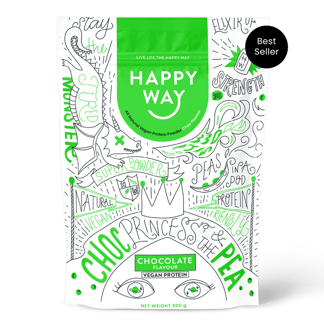 Happy Way Vegan Protein Powder Chocolate 500g
