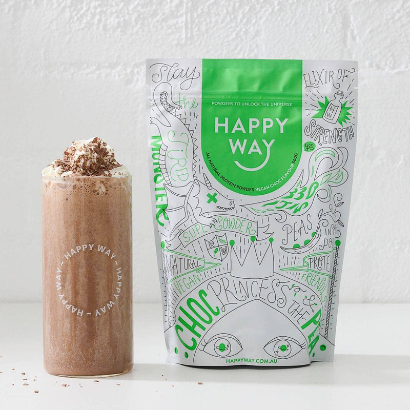 Happy Way Vegan Protein Powder Chocolate 500g