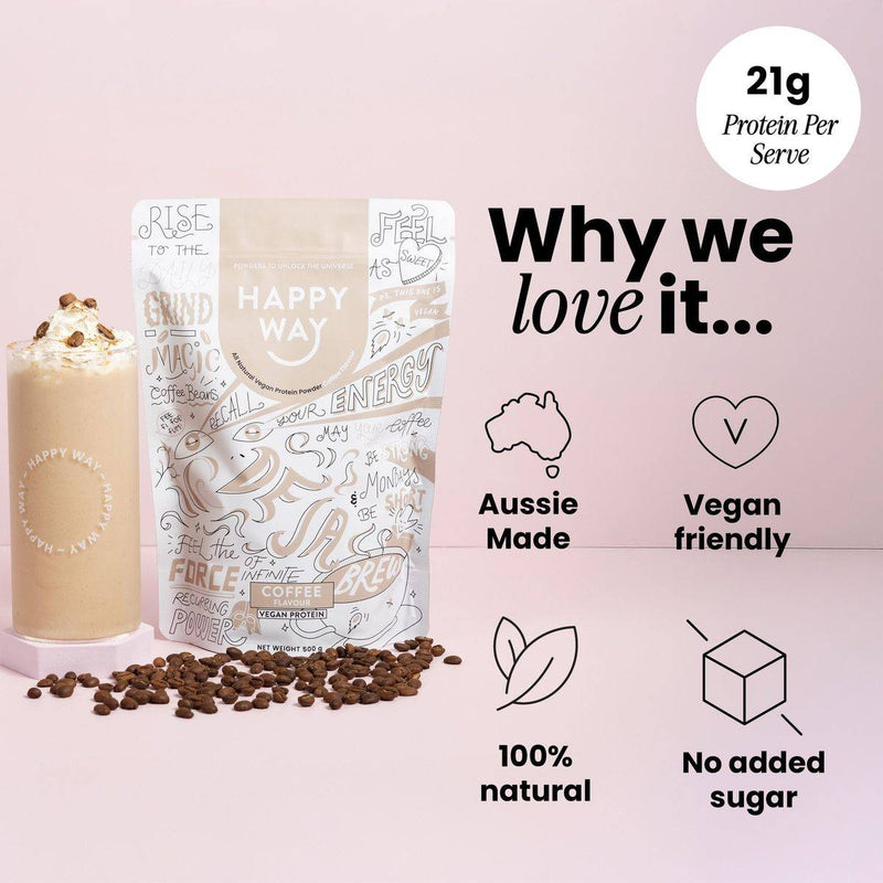 Happy Way Vegan Protein Powder Coffee 500g
