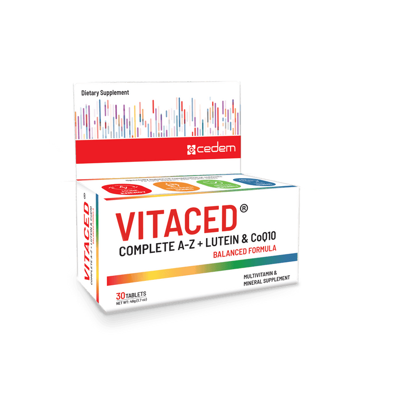 Vitaced Complete A-Z Multivitamin + Lutein & Q10 30 Tablets