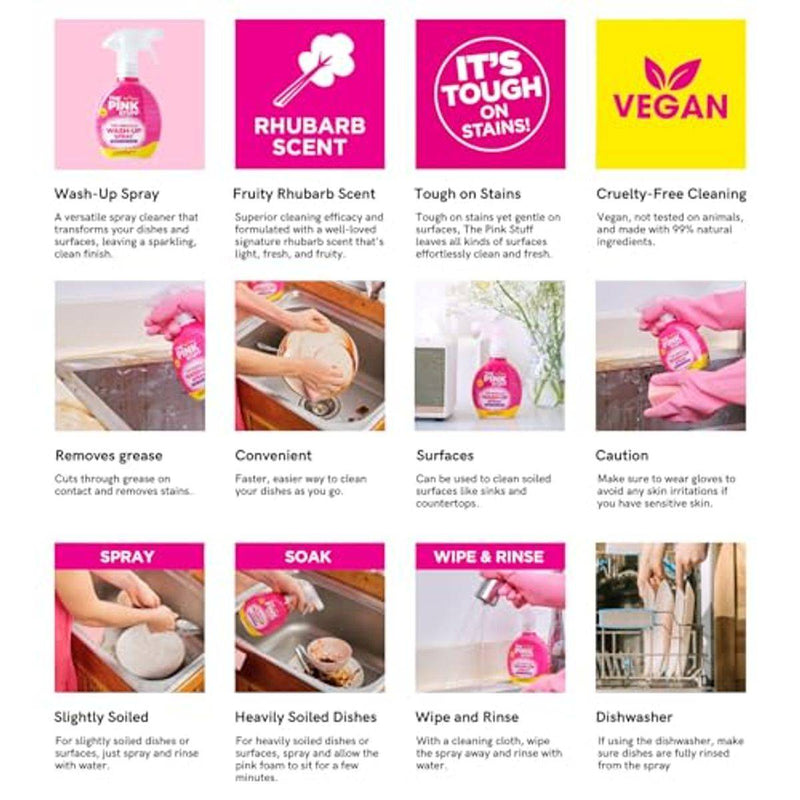 The Pink Stuff The Miracle Wash Up Spray 500ml