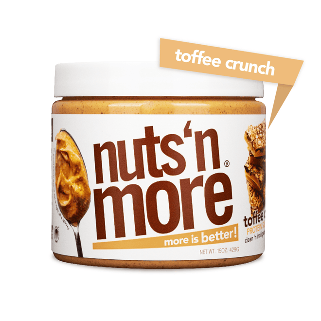 Nuts 'N More Protein Peanut Butter Spread Toffee Crunch 429g