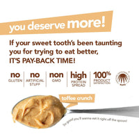 Nuts 'N More Protein Peanut Butter Spread Toffee Crunch 429g