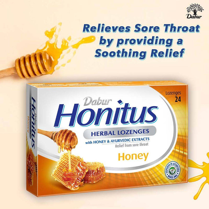 Dabur Honitus Herbal Honey 24 Lozenges
