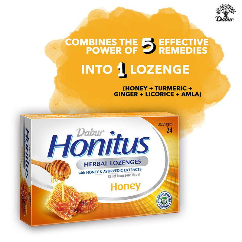 Dabur Honitus Herbal Honey 24 Lozenges