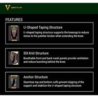 Vantelin Support Knee Black Large
