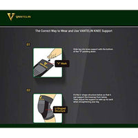Vantelin Support Knee Black Large