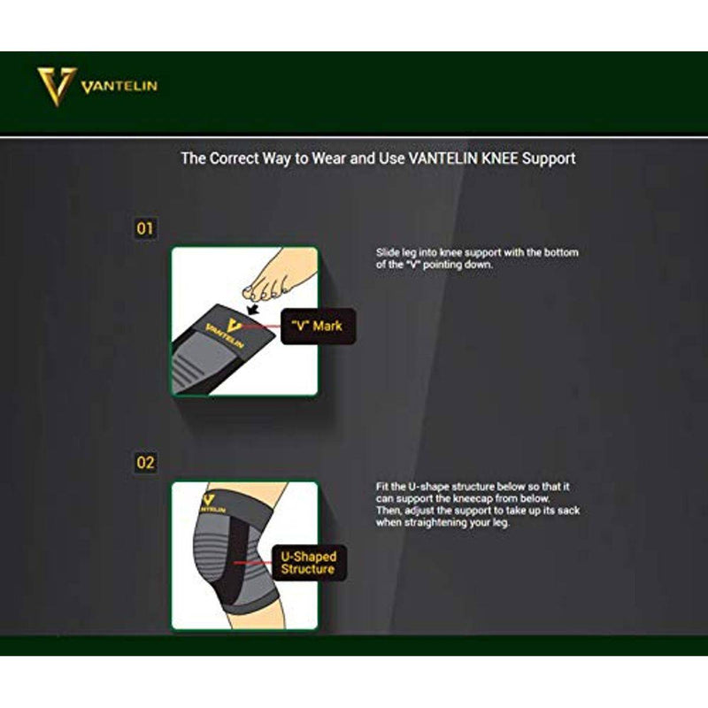 Vantelin Support Knee Black Large