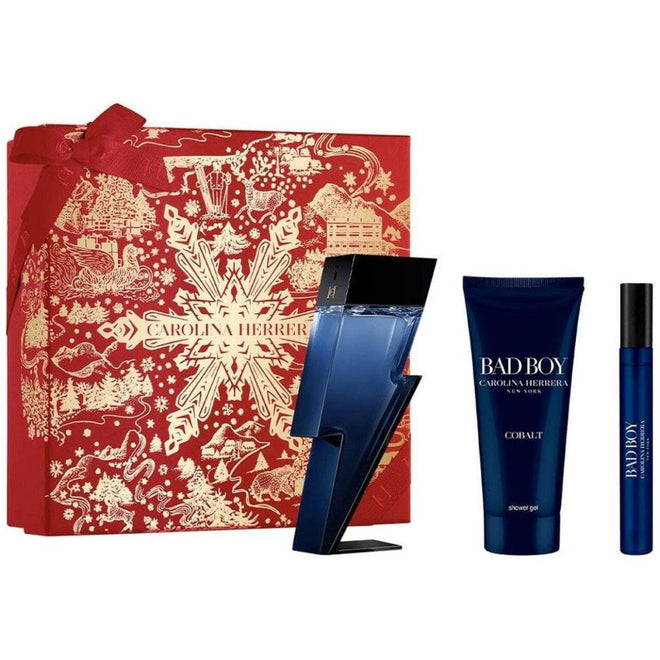 Carolina Herrera Bad Boy Cobalt (M) Set EDP 100ml + EDP 10ml + Showergel 100ml