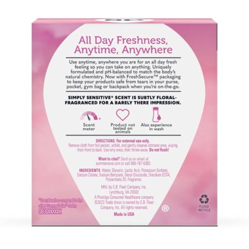 Summer's Eve Daily Gentle Cloths Simply Sensitive 5 Pack
