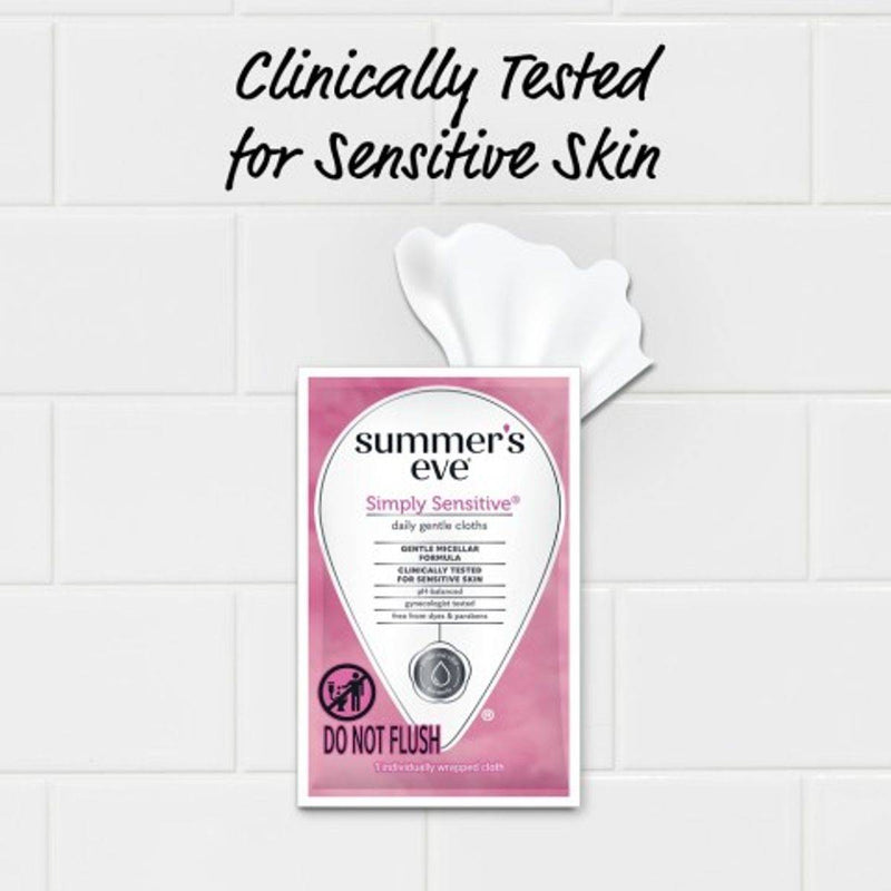 Summer's Eve Daily Gentle Cloths Simply Sensitive 5 Pack