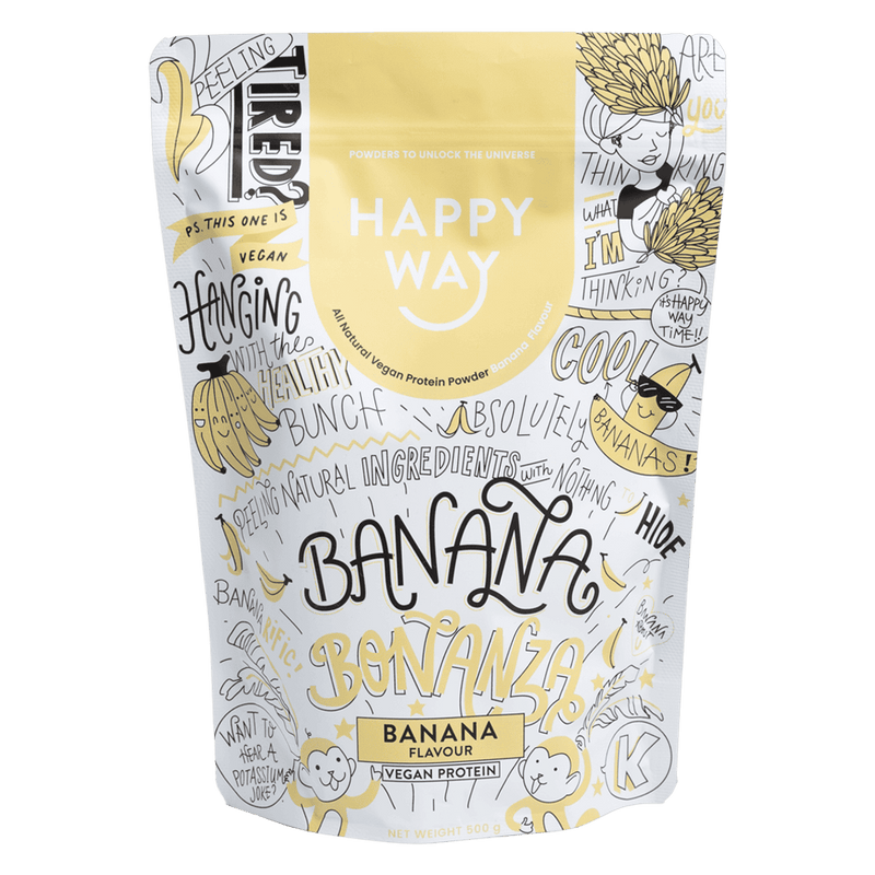 Happy Way Vegan Protein Powder Banana 500g