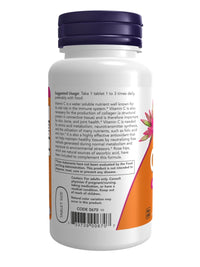 Now Vitamin C 500mg With Rose Hips 100 Tablets