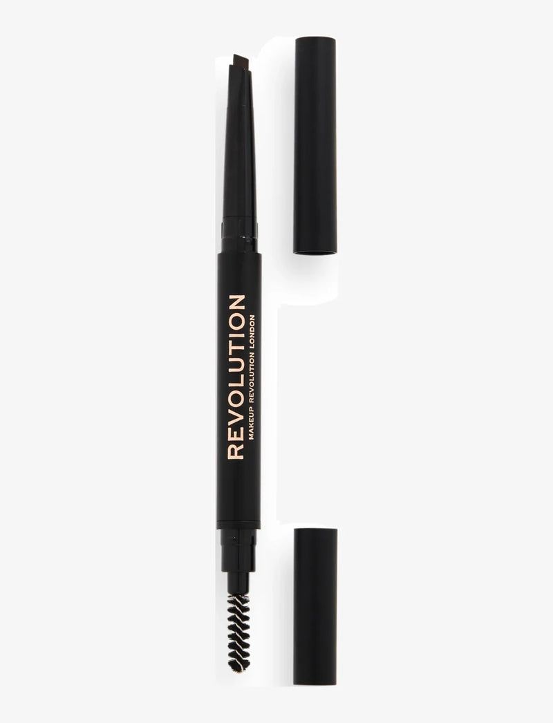 Revolution Makeup Duo Brow Definer Pencil Dark Brown 0.25g