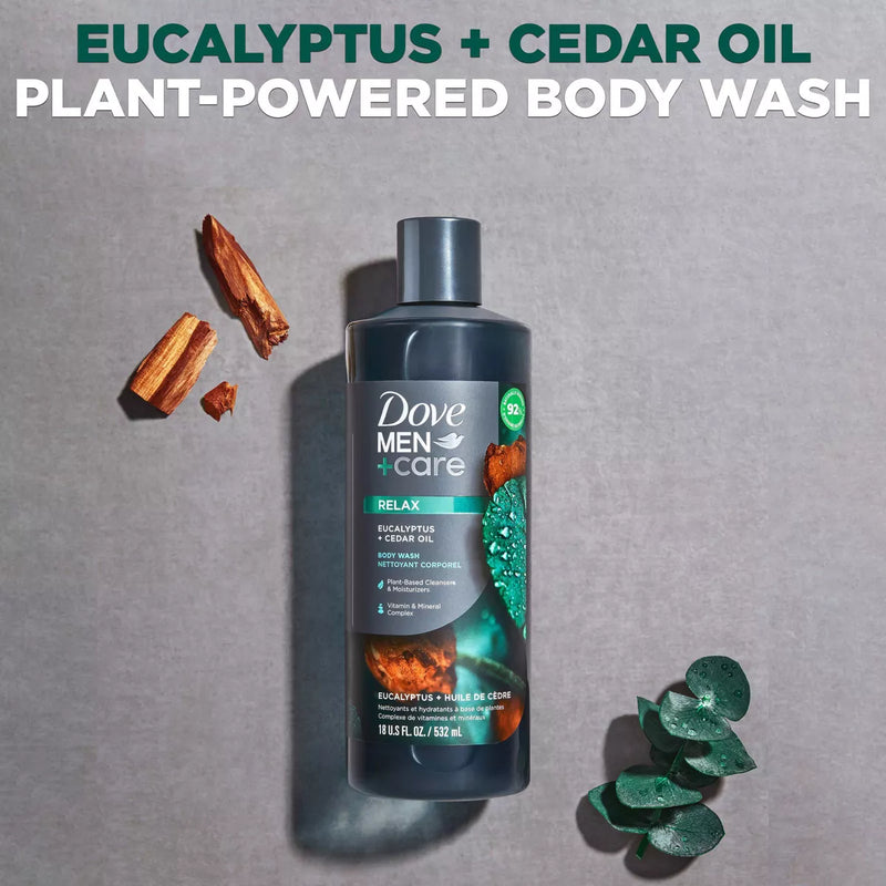 Dove Men + Care Body Wash Eucalyptus & Cedar Oil 532ml