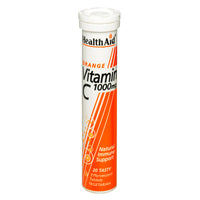 HealthAid Vitamin C 1000mg Orange  20 Effervescent Tablets