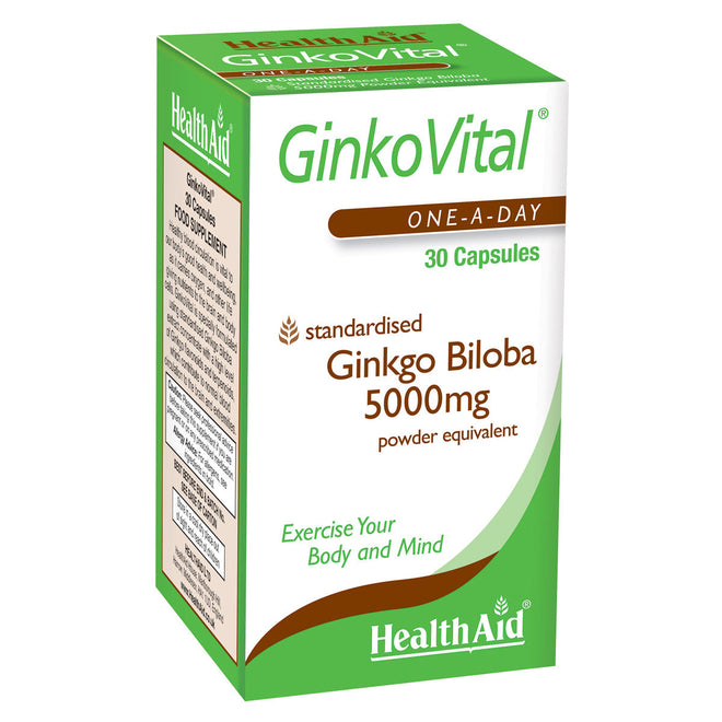 HealthAid GinkoVital 5000mg 30 Capsules