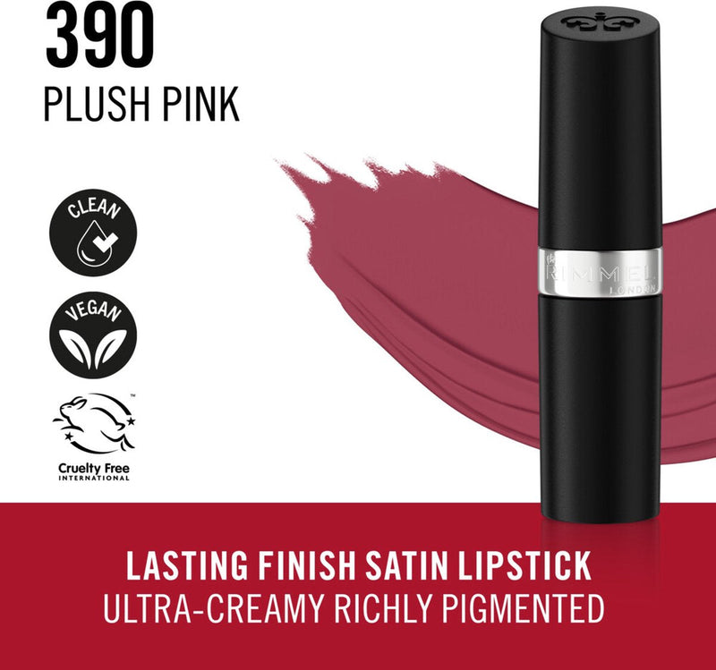 Rimmel Lasting Finish Lipstick 390 Plush Pink