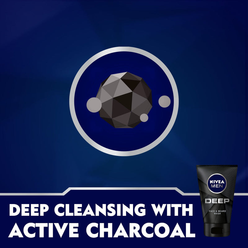 Nivea Men Deep Face & Beard Wash 100ml