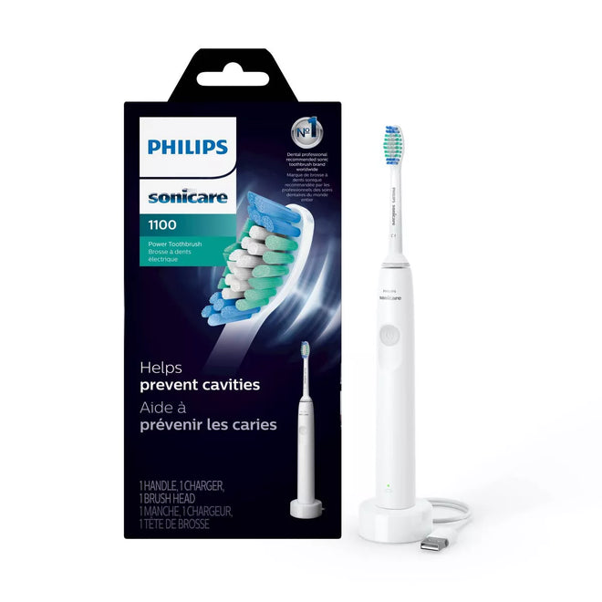 Philips Sonicare Electric Toothbrush Rechargeable 1100 White HX3641/01