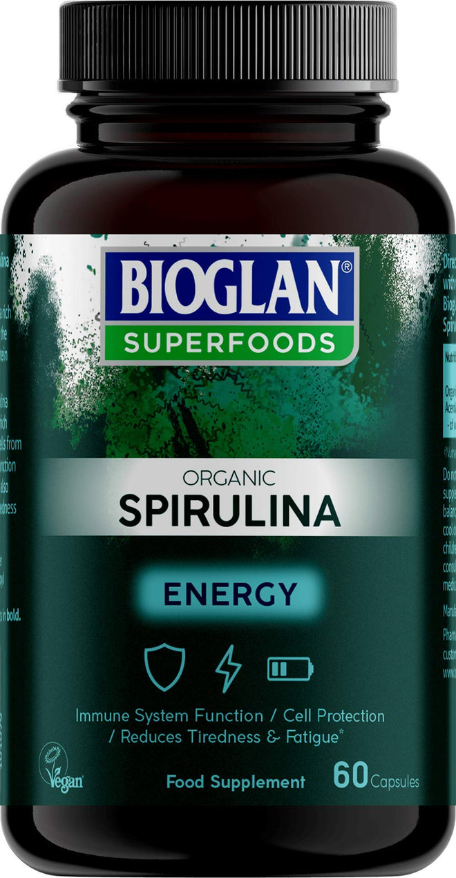 Bioglan Super Foods Organic Spirulina 60 Capsules