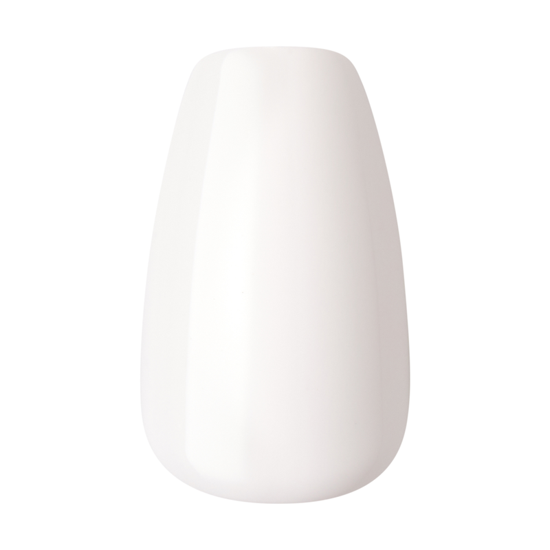 Kiss False Nails IMC501C Impress Color Press On Manicure Coffin Medium Frosting 30 Count