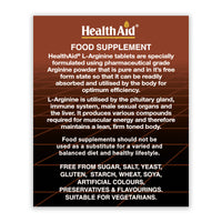 HealthAid L-Arginine 500mg 60 Tablets