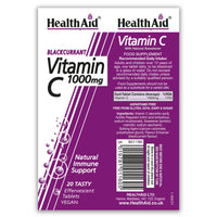 HealthAid Vitamin C 1000mg Blackcurrant 20 Effervescent Tablets